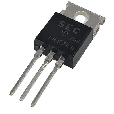 Transistor MOSFET C-N 400V 10A TO-220 IRF740